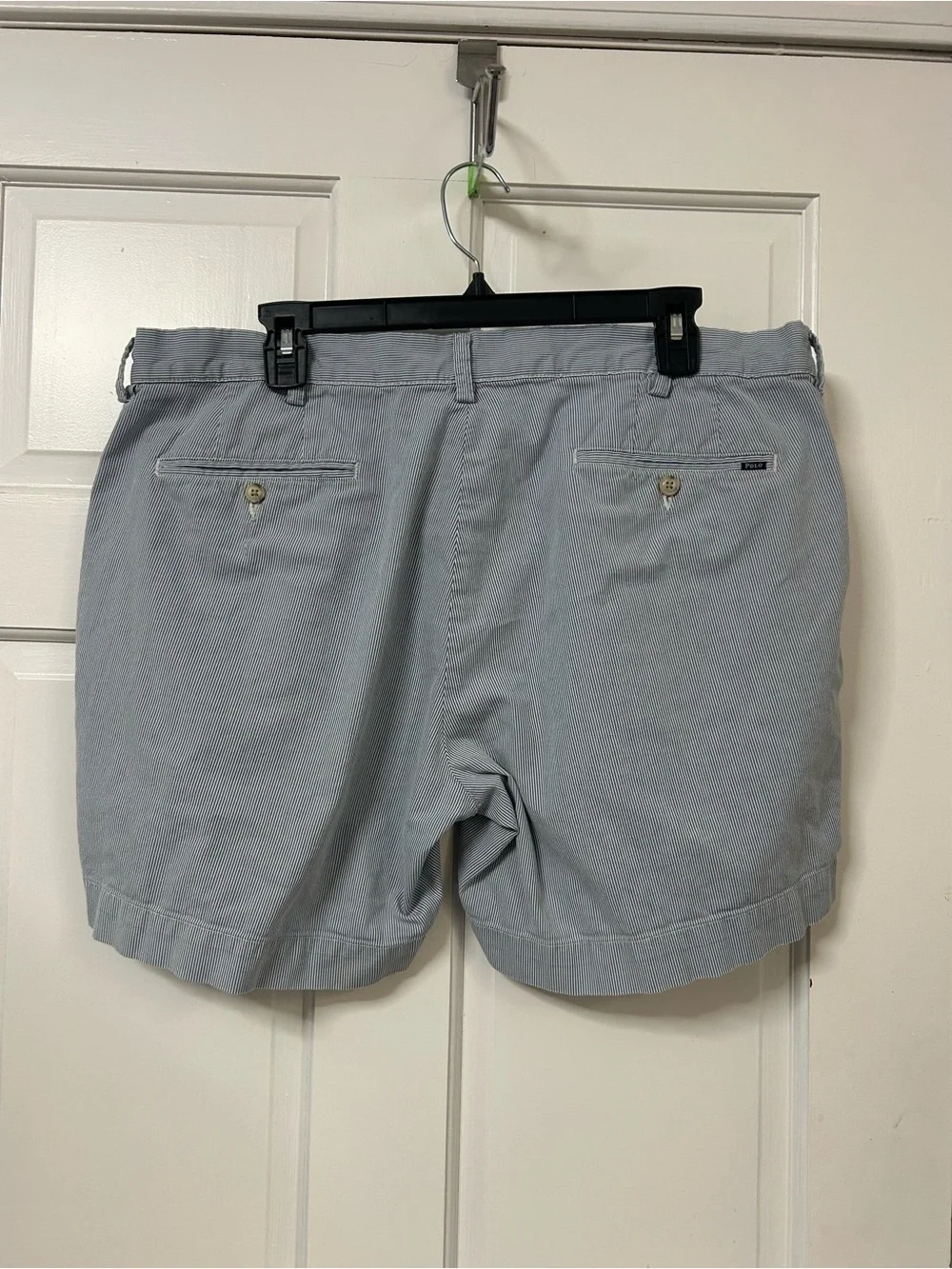 Men's Light Blue Seersucker Shorts